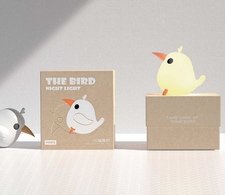 The Bird Night Light Packaging